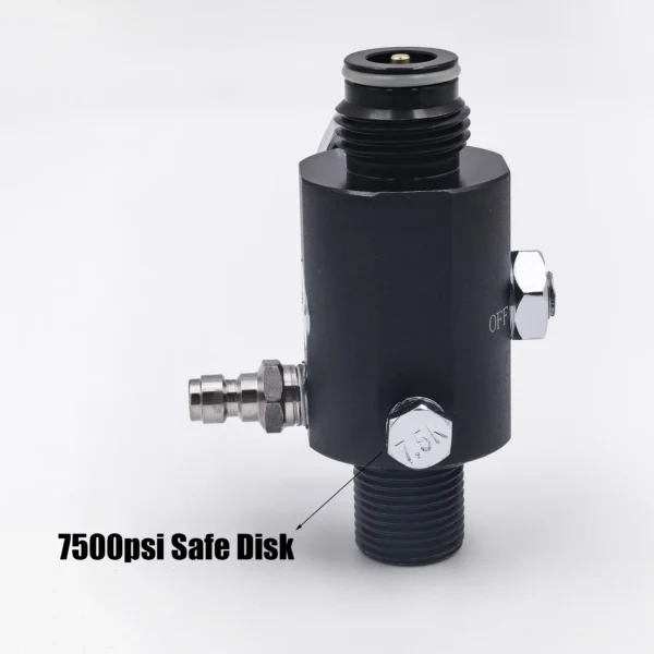 HPA Regulator with Pin Air Valve Regulated Output 0 to 3000psi M18*1.5, 5/8"-18UNF Dual Gauge Adjustable Pneumatic Fill Station - Image 11