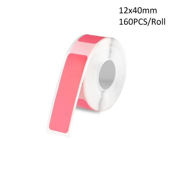 D30 Label Maker Tape 12×40mm Transparent Label Stickers Compatible With D30 Series Printers For Family-Category Shop-Item Labels - Image 10