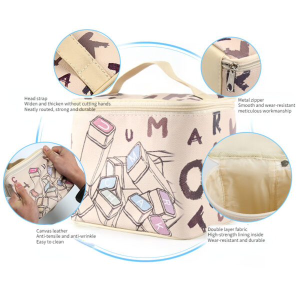 168 Grid with Base Marker Pen Storage Bag Portable Multi-specification Large-capacity Watercolor Pen Box Student Stationery - Image 18