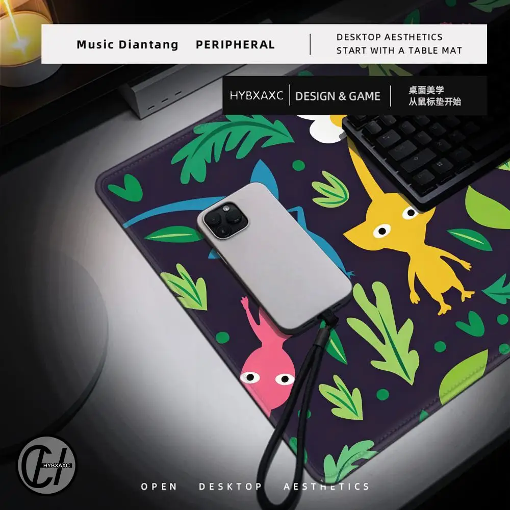 Pikmin Game In Stocked Laptop Gaming Mice Mousepad Size for large Edge Locking Game Keyboard HYBXAXC Mouse Pad - Image 2