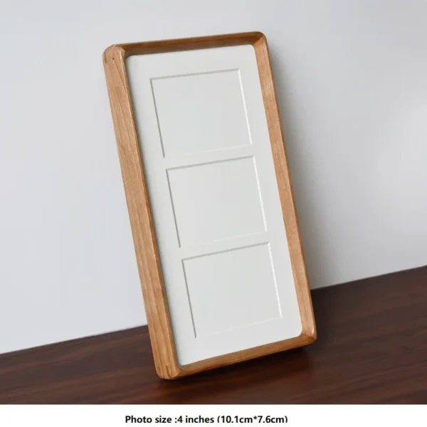 New Stylish DIY Dual and Triple Grid Photo Frames Creative Solid Wood Tabletop Display Frame Solid Wood Picture Holder - Image 15