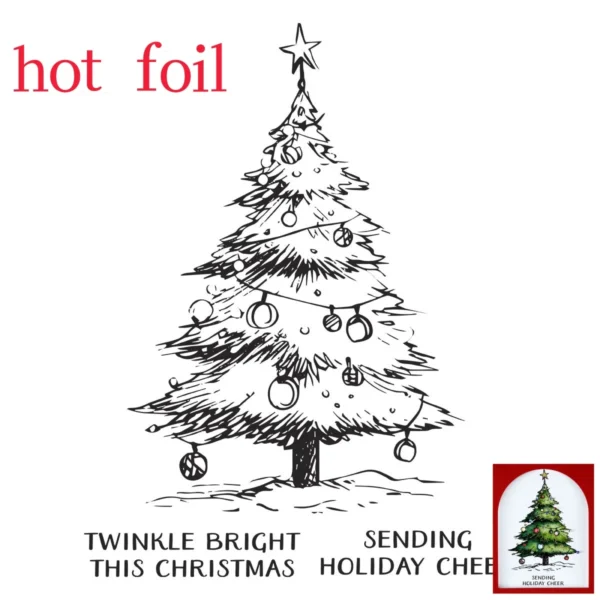Clauses Country Christmas Banner Tree Bear Metal Cutting Dies Hot Foil Decorating Scrapbook Paper Card Album DIY 2026 Calendar - Image 25