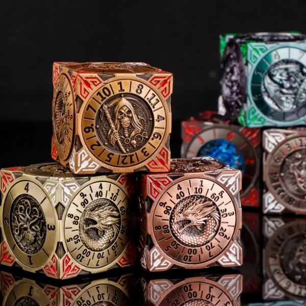 D6 Dice Finger 7-in-1 Spinner Dice Set, Fingertip Gyro Roulette Dice For Dungeons and Dragons DND Compass Dice d & d dice set - Image 30