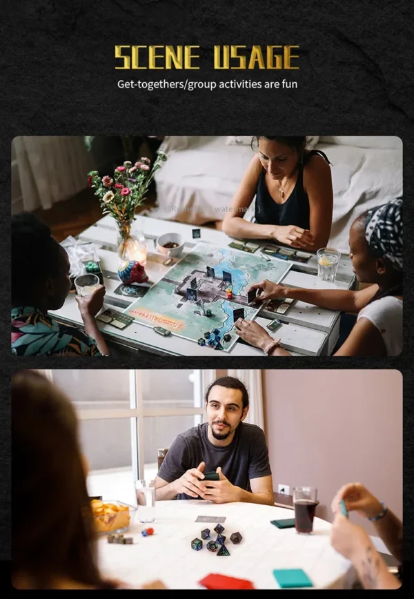 LED Dice Set for Dungeon and Dragon Cool DND Dice with Charging Box Rechargeable 7 Color Polyhedral Role Playing Dice - Image 14