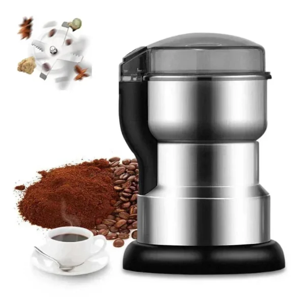 Stainless Electric Grinder 4Blades Fast Grinding Multifunction Smash Machine Household Coffee Beans Rice Mill Grinder 200W/400W - Image 3