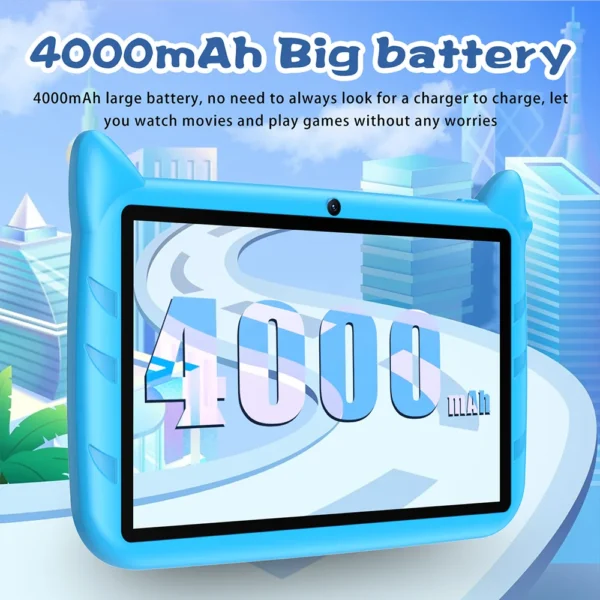 BDF 7 Inch Kid Tablet Android 13, 4GB RAM 64GB ROM,1TB Expand,5G WiFi,4000MAH Battery,Dual Camera, Children's Gift Kids Software - Image 11