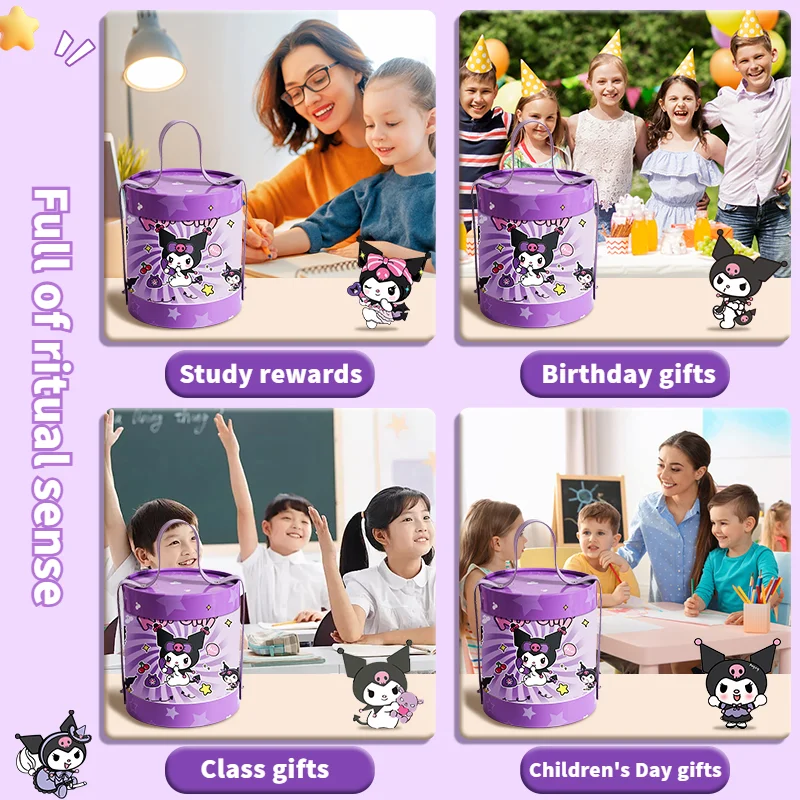 Kuromi/Melody stationery set, cartoon gift bucket, holiday/birthday gift, creative back to school stationery, school supplies - Image 5