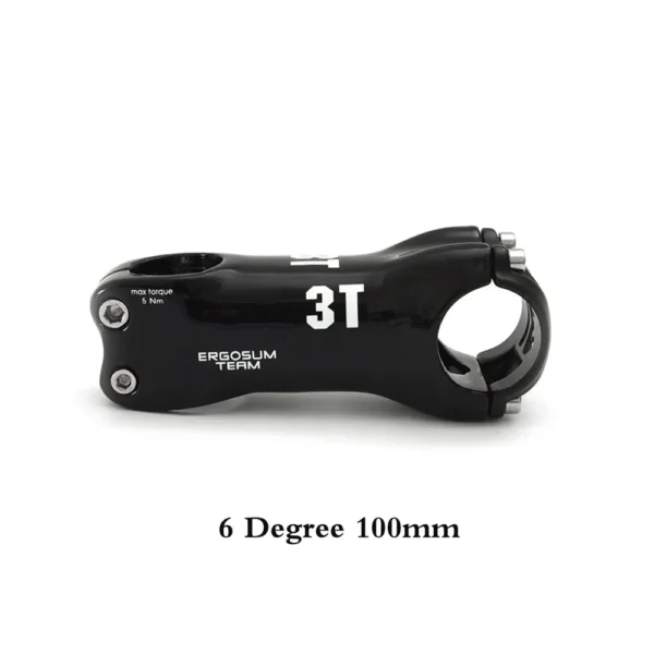 TOP Brand 3T Superlight Full Carbon Stem Road Mountain Bike Stem Angle 6 or Angle 17 60-130mm Black  Glossy - Image 17
