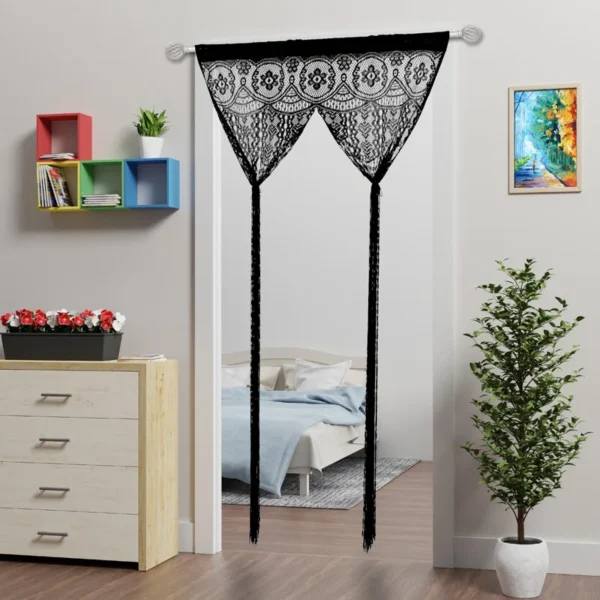 Door String Curtains Boho Macrame Doorway Window Curtains Room Dividers Rod Pockets Wall Hanging for Bedroom Living Room Kitchen - Image 3
