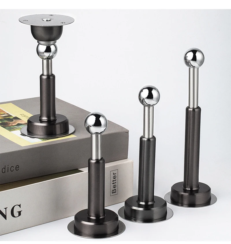 Hydraulic Buffer Door Stopper Stainless Steel Strong Magnetic Doorstop Floor Wall Mount Nail-free Anti-collision Mute Door Touch - Image 31