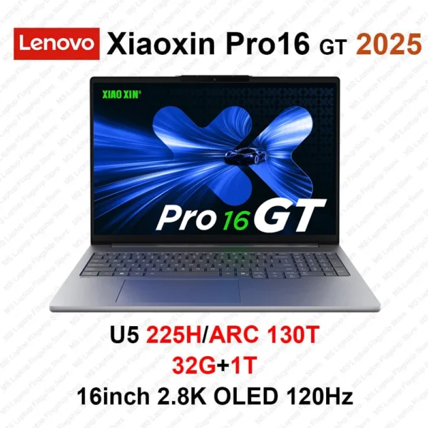 2025 Lenovo Xiaoxin Pro 16 GT U5/U9 ARC 130T/140T/RTX5050 16inch 2.8K OLED 120Hz Screen - Image 9
