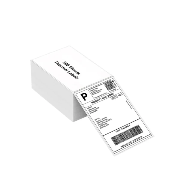 100/500 Sheets Thermal Shipping Labels 4x6 Fanfold Thermal Label Printer Paper 100x150mm Adhesive Stickers For Shipping Package - Image 7