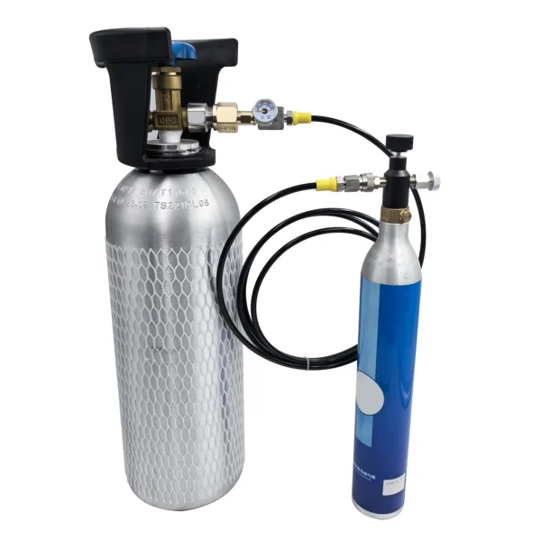Soda Water Carbon Dioxide Cylinder TR21 Valve Fill Station Refill Adapter Quick Charging Hose Gauge Kit CO2 Bottle Tank Filling - Image 2