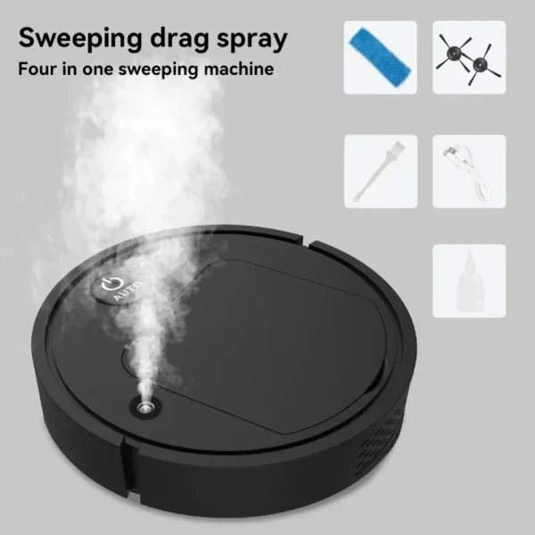 2025 New 5-in-1 sweeping robot mopping andvacuuming strong clean air purification intelligent robot household appliances - Image 7