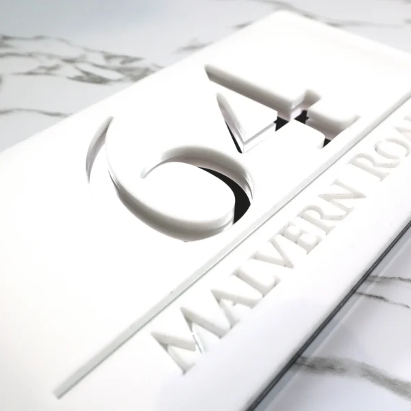 Matte Black Gray Personalized Laser Cut Large Acrylic Modern 3D Floating House Number sign Outdoor Street Family Name Plaque Are - Image 7