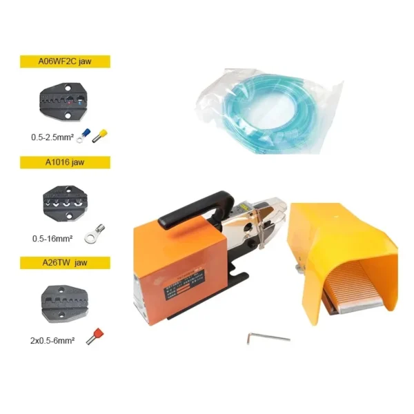 1.3T Pneumatic Terminal Crimping Machine Multifunction Terminal Crimper Plier with Die Sets For All Kinds Of Terminals - Image 7