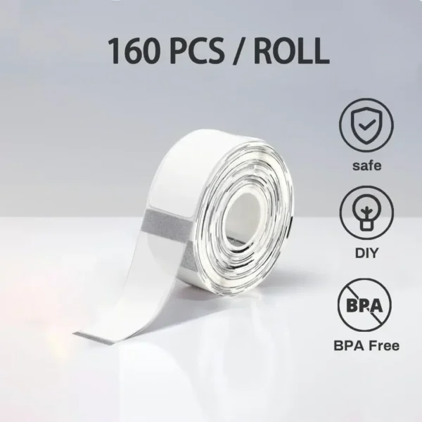 D30 Label Maker Tape 12×40mm Transparent Label Stickers Compatible With D30 Series Printers For Family-Category Shop-Item Labels - Image 28