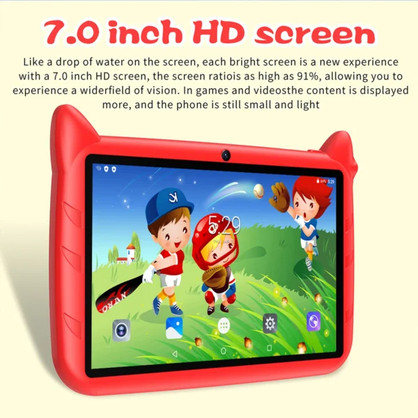 BDF New 7 Inch Cartoon Pattern Kids' tablets Quad Core 4GB RAM 64GB ROM 5G WiFi Learning Education Games Tablet Children's Gift - Image 11