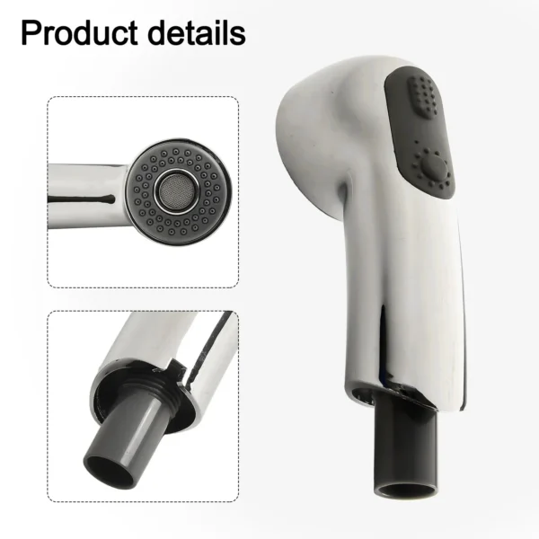 Kitchen Mixer Tap Spare Replacement Faucet For Zedra For Europlus Pull-Out Spray Nozzle Chrome Faucet Spray Head 46312IE0 - Image 8