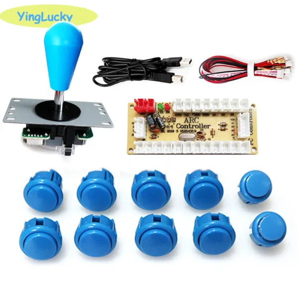2 Player Arcade Zero Delay Kit USB Encoder for PC Raspberry Pi SANWA Push Button Joystick USB Arcade Cabinet Mando - Image 11