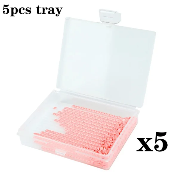 HOMFUN Diamond Painting Tray Storage Box With lid，5D Embroidery Point Drill Accessories Tools Beading Curved Lock Buckle Plates - Image 11