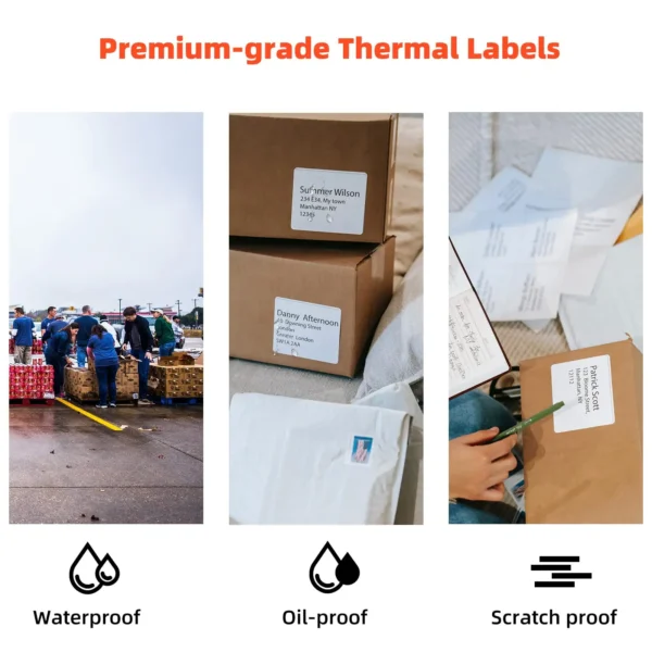 100/500 Sheets  Phomemo Thermal Label Sticker 100x150mm Shipping Labels for Postage Barcode Compatible with PM241 PM246S Printer - Image 18
