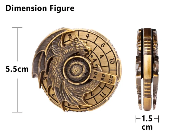 D6 Dice Finger 7-in-1 Spinner Dice Set, Fingertip Gyro Roulette Dice For Dungeons and Dragons DND Compass Dice d & d dice set - Image 32