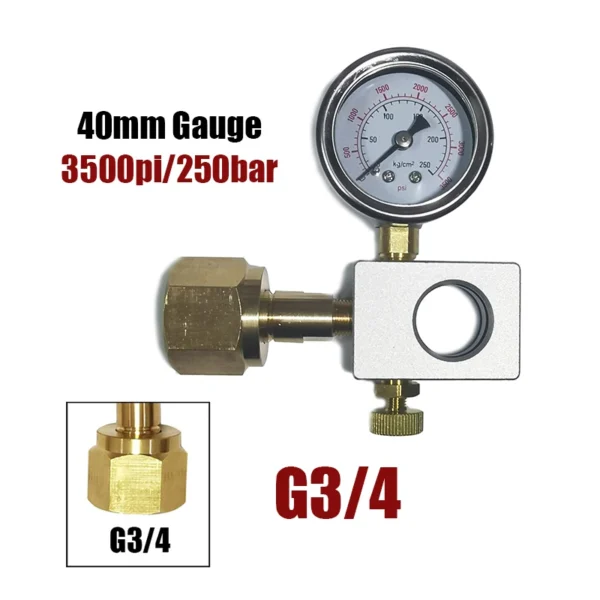 Soda Water Terra DUO ART CO2 Cyinder Refill Fill Station Adaptor With Gauge Quick Connect Tank Bottle W21.8 G3/4 CGA320 - Image 9