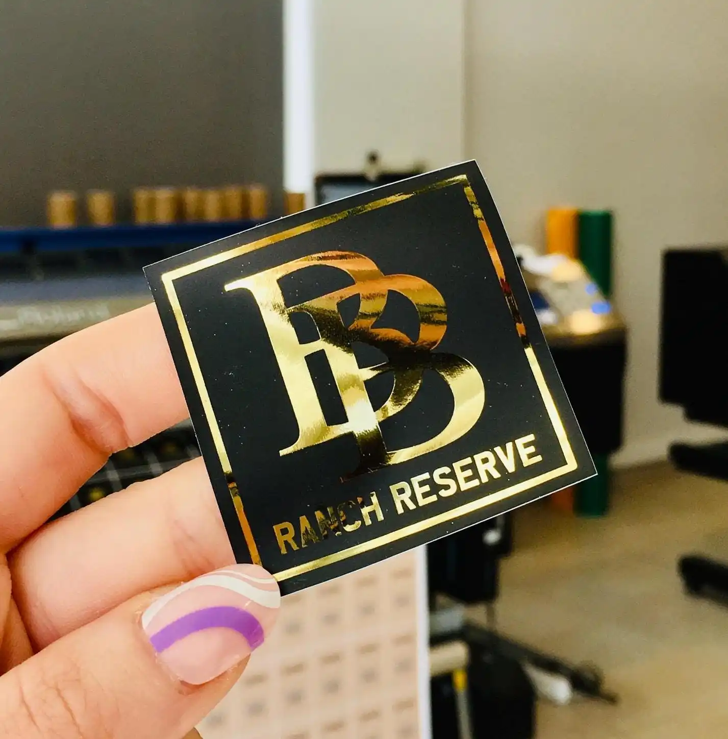 50pcs Gold Foil Printing, Gold Custom Stickers, Any Shape Custom Stickers, Any Color Logo Labels, Custom Product Labels