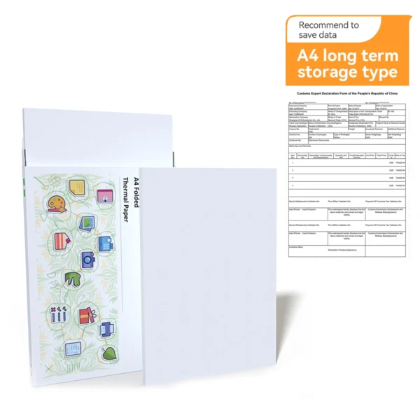 Fast Printing A4 Thermal Paper Quick-Dry Clear Smudge-Proof Rolls for Portable Printers, Office/Logistics/Home Label Supplies - Image 8