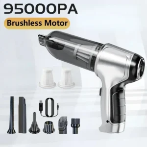 95000PA Car Vacuum Cleaner Wireless Powerful Cleaning Machine Auto Robot Car Accessories Home Appliance Strong Suction As Gift