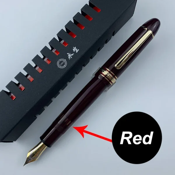 Smooth Wingsung 630 Resin Fountain Pen 8# Iraurita Fine Nib Brief Piston Gold Clip Pen Business Writing School Stationery Gifts - Image 26