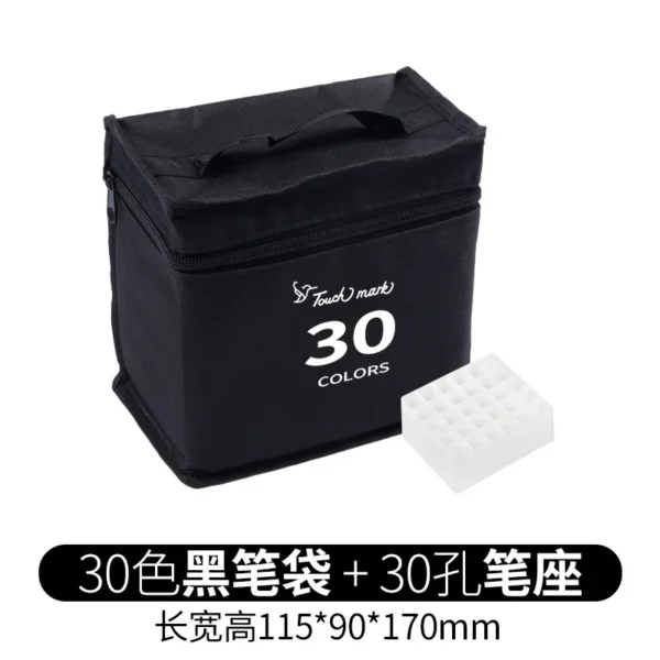 168 Grid with Base Marker Pen Storage Bag Portable Multi-specification Large-capacity Watercolor Pen Box Student Stationery - Image 11