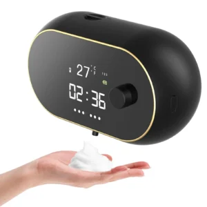 Automatic Induction Hand Washer Wall Mounted Soap Diapenser Electric USB Charging with LED Display Foam Machine Liquid Dispens