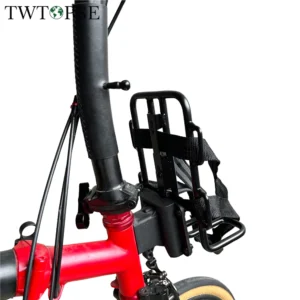 TWTOPSE Bicycle Bag Holder For Brompton 3SIXTY PIKES Folding Bike Aluminum AlloyBag Rack Holder Frame Parts Accessory