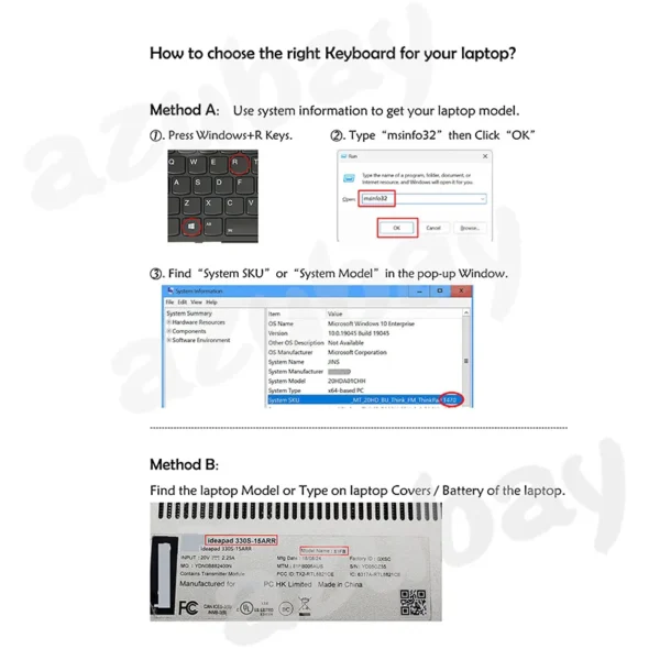 Backlit Laptop Keyboard for HP Probook 650 G4 G5, 450 G5, 455 G5, 470 G5 US English Korean Russian/ Canadian/ Spanish Portuguese - Image 3