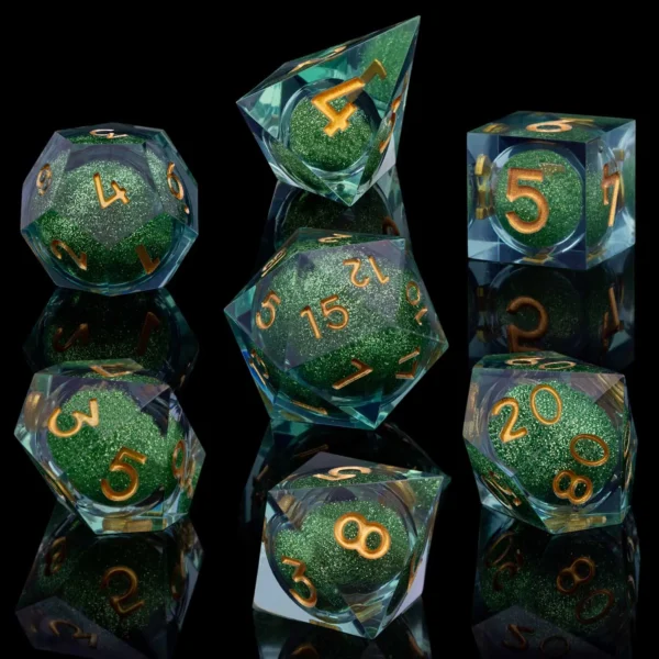D20 DND Resin Dice Set D&D D6 Sharp Edges Dice Dungeon and Dragon Role Playing Game RPG Polyhedral Dice D20 D12 D10 D8 D6 D4 - Image 24