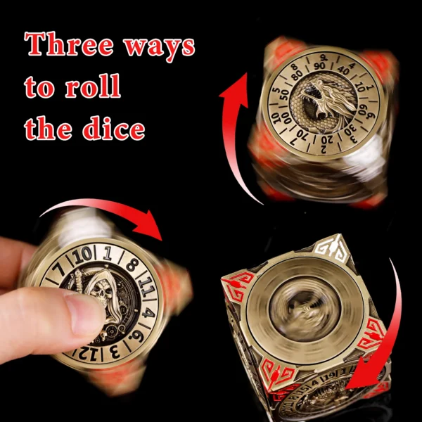 D6 Dice Finger 7-in-1 Spinner Dice Set, Fingertip Gyro Roulette Dice For Dungeons and Dragons DND Compass Dice d & d dice set - Image 29