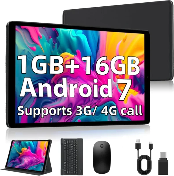10 INCH Android 7.0 Phone Call Tablet PC H16Q9  RAM 1GB ROM 16GB  Quad-Core 1.3GHz CPU MTK6735  Dual Camera SIM Card WIFI - Image 2