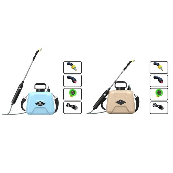 5L Electric Sprayer Garden Automatic Atomization USB Rechargeable Plant Sprayer Bottle with Shoulder Strap Garden Watering Tool - Image 16