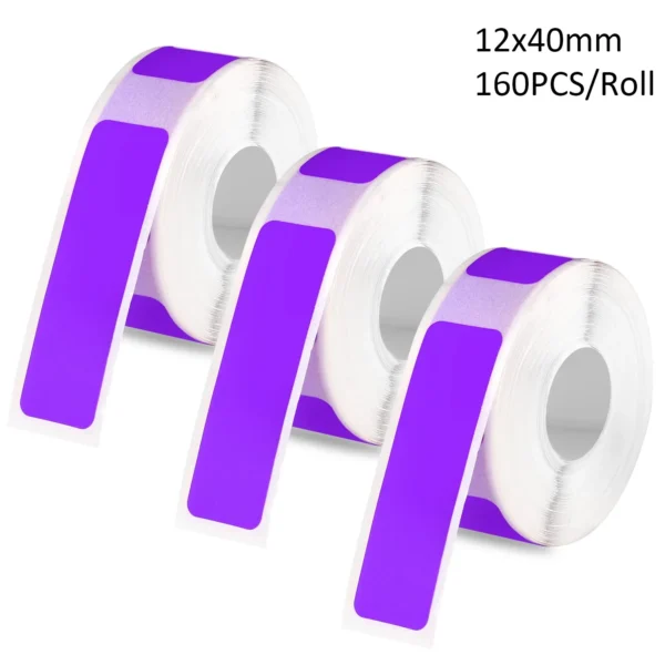 D30 Label Maker Tape 12×40mm Transparent Label Stickers Compatible With D30 Series Printers For Family-Category Shop-Item Labels - Image 22