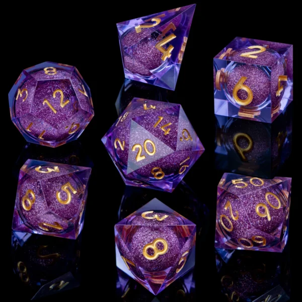 D20 DND Resin Dice Set D&D D6 Sharp Edges Dice Dungeon and Dragon Role Playing Game RPG Polyhedral Dice D20 D12 D10 D8 D6 D4 - Image 40