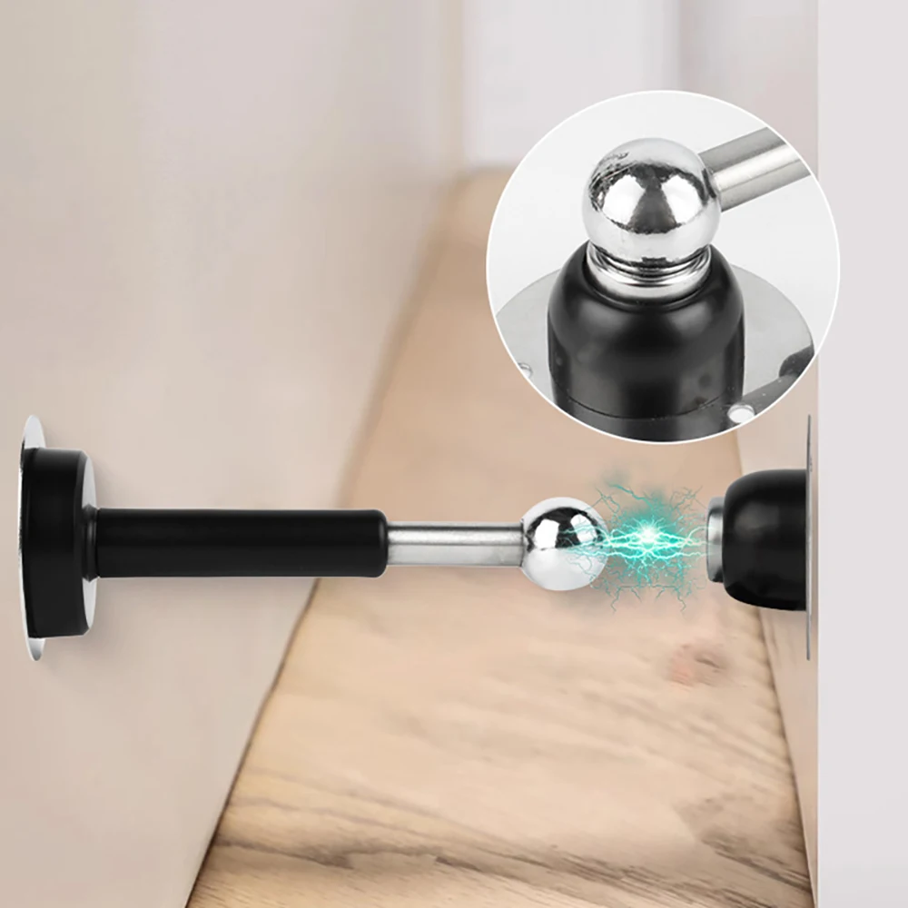 Hydraulic Buffer Door Stopper Stainless Steel Strong Magnetic Doorstop Floor Wall Mount Nail-free Anti-collision Mute Door Touch