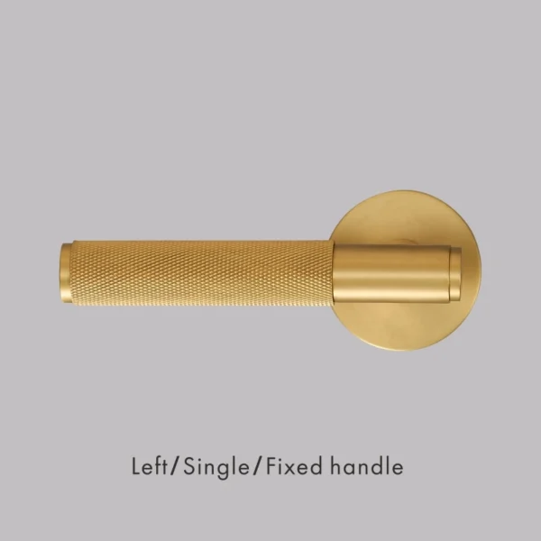 Dooroom Brass Knurled Hidden Door Lock Set Living Room Bathroom Invisible Thumb Turn Matt Black Brushed Brass Open In Emergency - Image 9