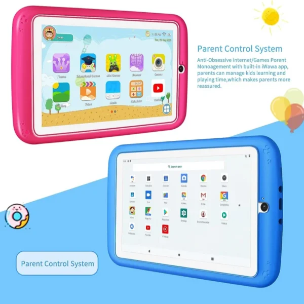 Dropshipping 7 INCH E98 Android 10.0 KID Gift Tablet PC 1GBRAM +16G ROM  With Silicon Bracket Case Dual Camera WIFI - Image 37