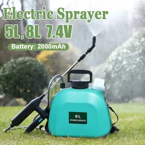 5L Electric Sprayer Garden Automatic Atomization USB Rechargeable Plant Sprayer Bottle with Shoulder Strap Garden Watering Tool - Image 4