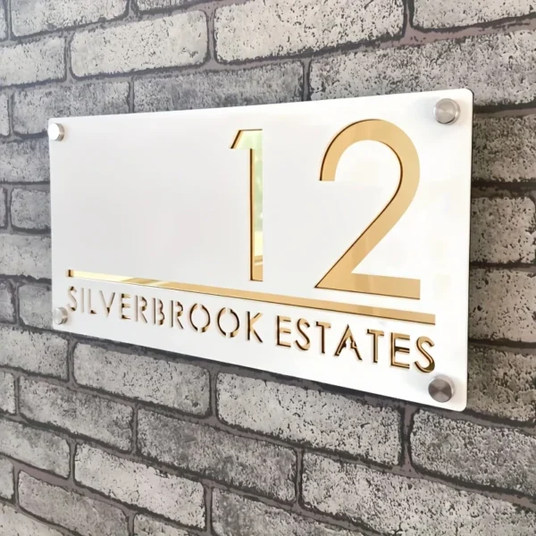 Personalized Street House Number Outdoor With Nails Custom House Number Plate 3D Laser Cut Acrylic Address Plaque Door Sign Hot - Image 4