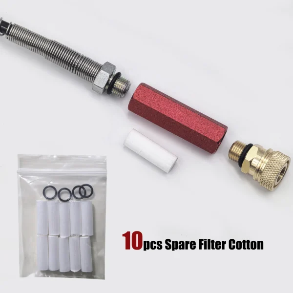 DIN Fill Station Diving Scuba G5/8 Connector Valve with Filter Charging Adapter Big Tank To Small Bottle Quick Fitting - Image 5