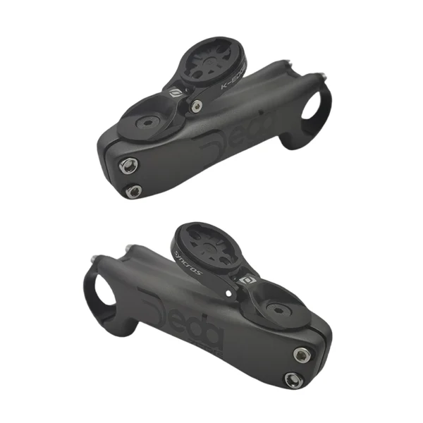 Full Carbon Riser Handlebar, Aluminum Cap, Road Mountain Bike Stems, Angle -6 Degree,-17 Degree, Matte, 31.8x70-130mm - Image 6