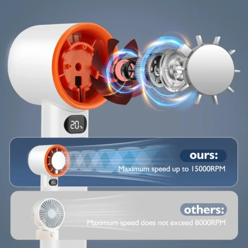 Xiaomi Mini Handheld Fan 120 Speed Portable Desktop Fans Instant Cooling With Ice Mode Rechargeable Stylish Fan for Women New - Image 4